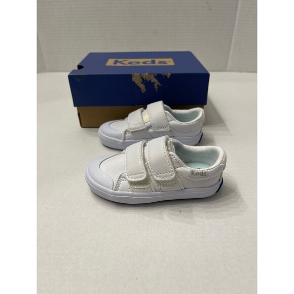 Keds Little Kids Courtney HL White Size 4M Toddler New In Box - Picture 5 of 9